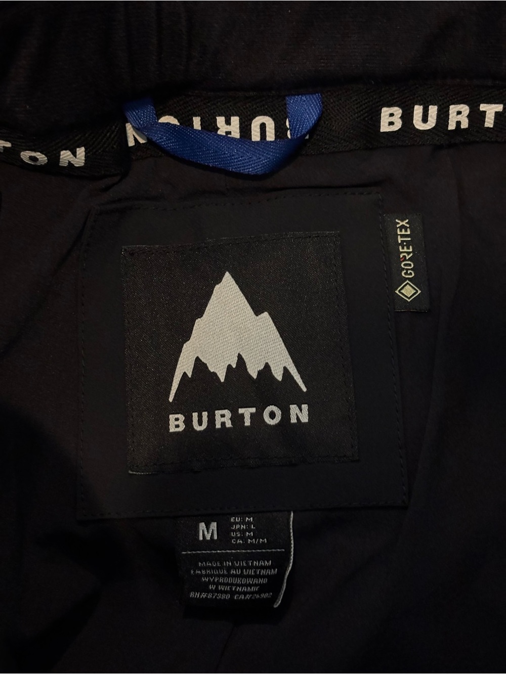 Burton GoreTex Gloria Black Snowboard Pants M - Picture 11 of 11